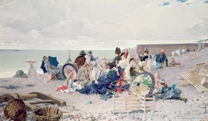Stranden ved Yport, 1878